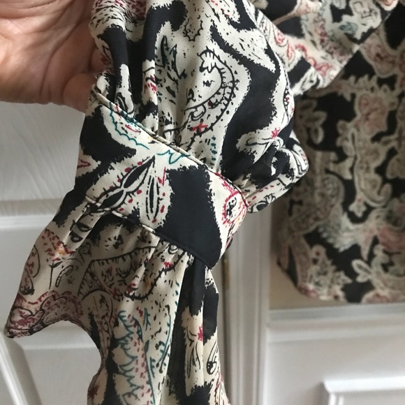 The Limited Paisley Ruffle Blouse - Picture 3 of 5